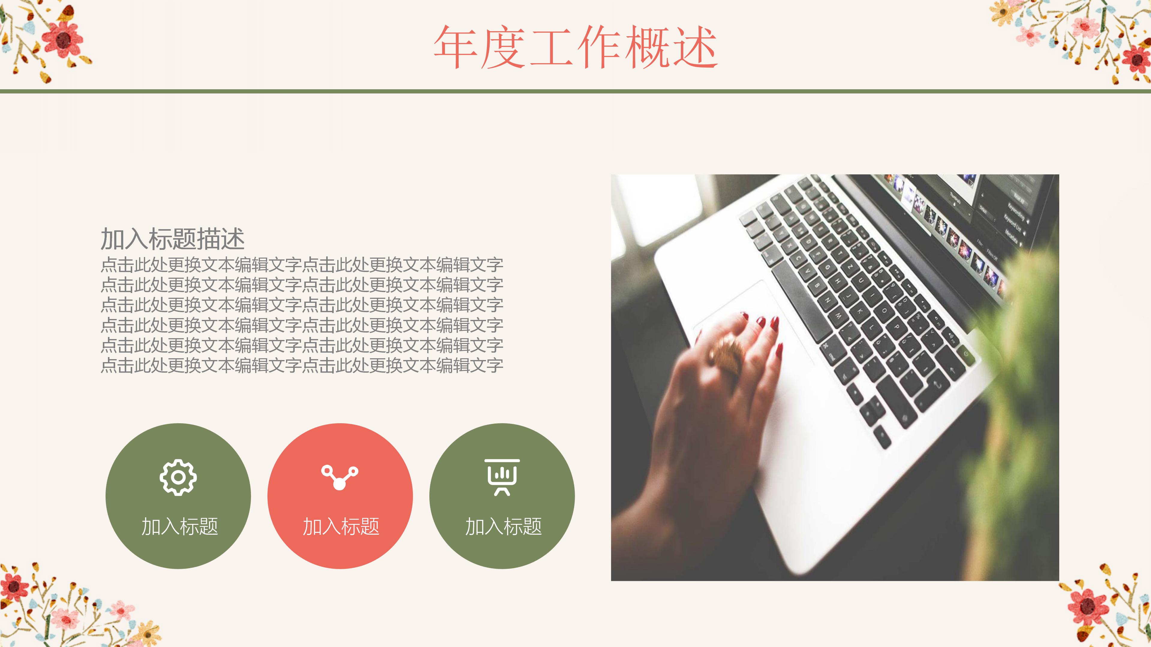 青春洋溢作业汇报ppt模板