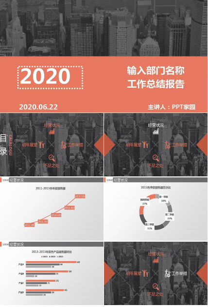 部门经理月工作总结ppt