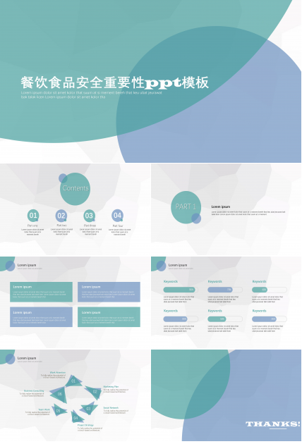 餐饮食品安全重要性ppt模板