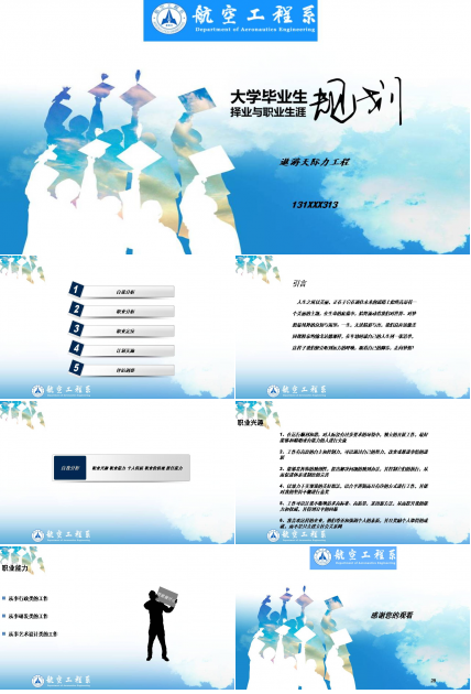 职业生涯规划ppt模板内容