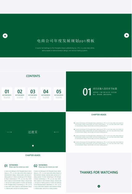 电商公司年度发展规划ppt模板
