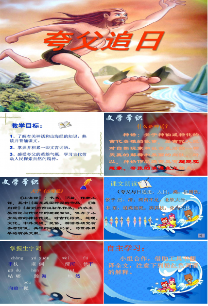 三年级下册32课夸父追日ppt