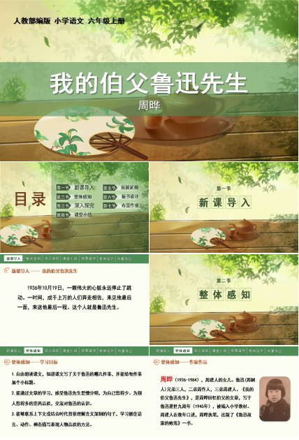 我的伯父鲁迅先生ppt课件