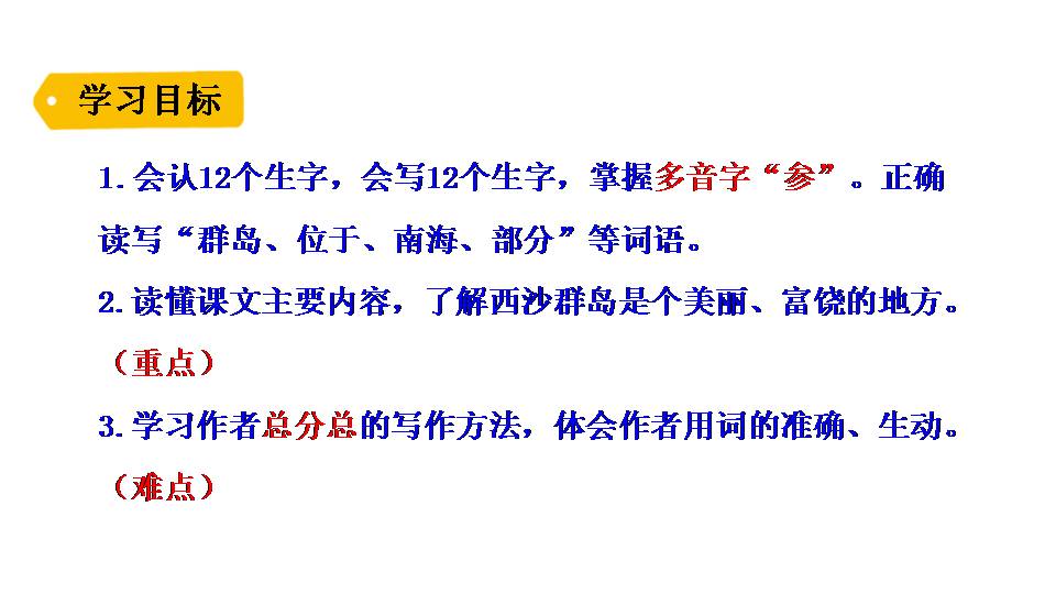 22富饶的西沙群岛ppt