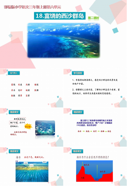 美丽富饶的西沙群岛ppt