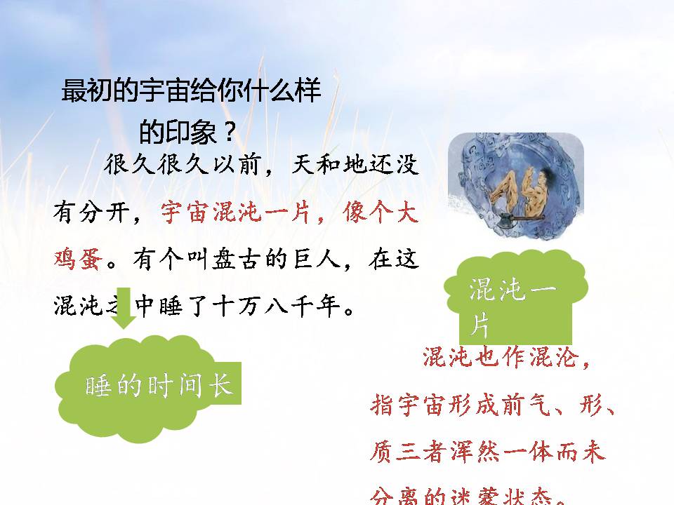 盘古开天地ppt课件