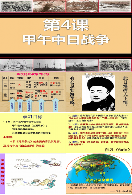 精品甲午中日战争ppt