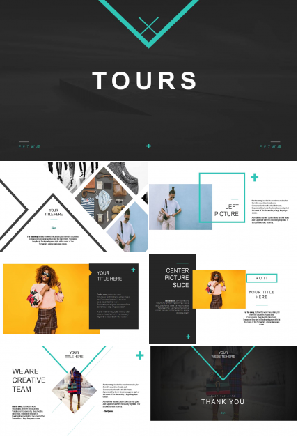 时尚PPT相册模板