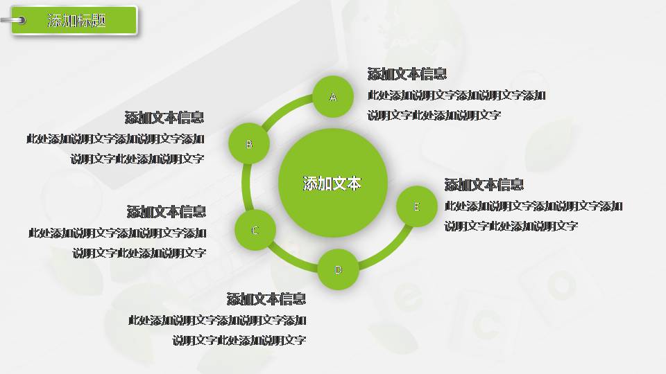 绿色商务工作汇报总结ppt 