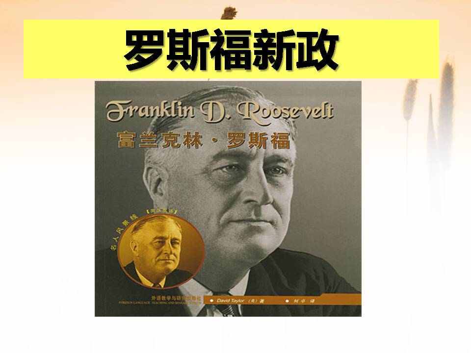 罗斯福新政的ppt模板