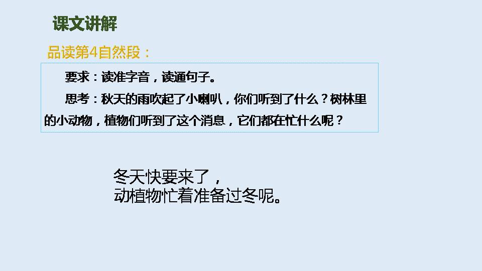 小学语文秋天的雨ppt