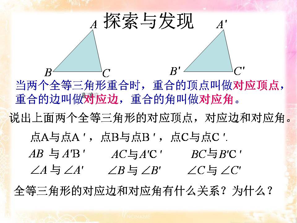 全等三角形复习课ppt