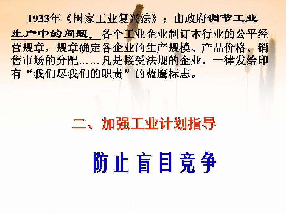 罗斯福新政的ppt模板