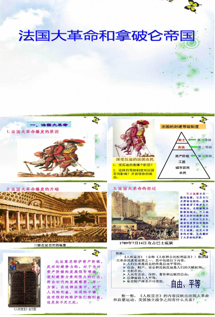 法国大革命和拿破仑帝国ppt历史课件