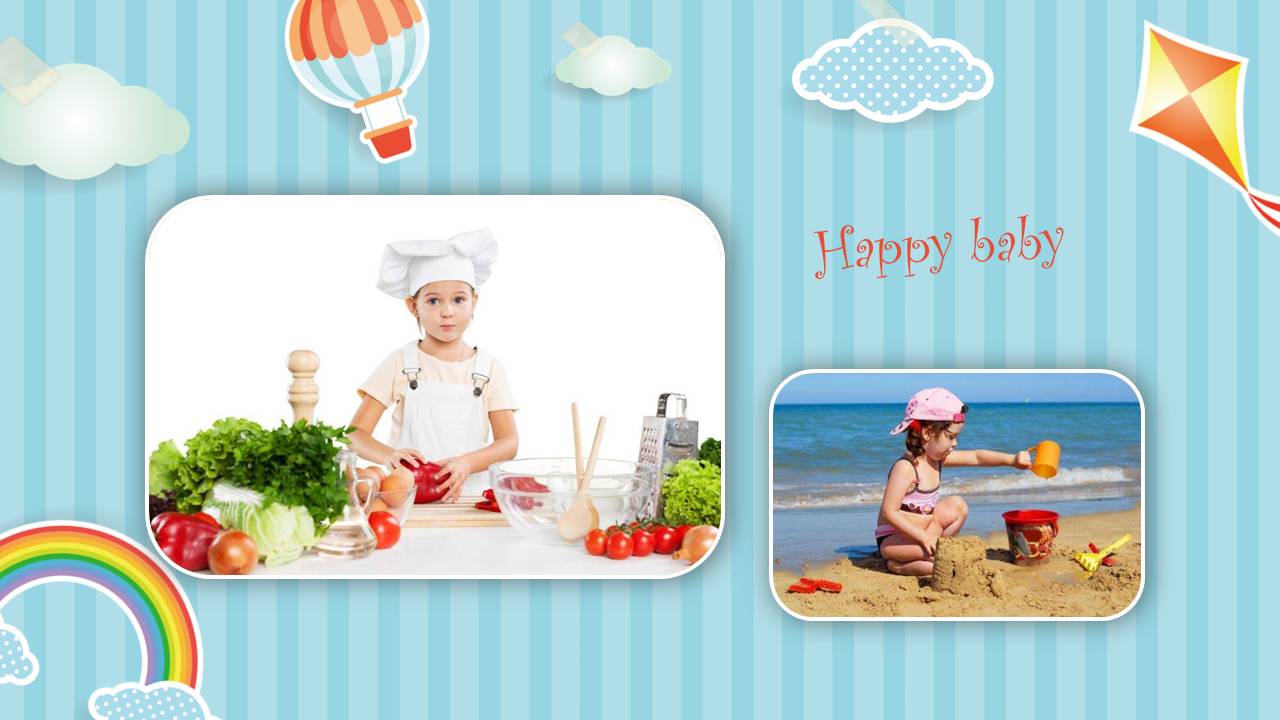 幼儿园成长纪念册ppt模板图片