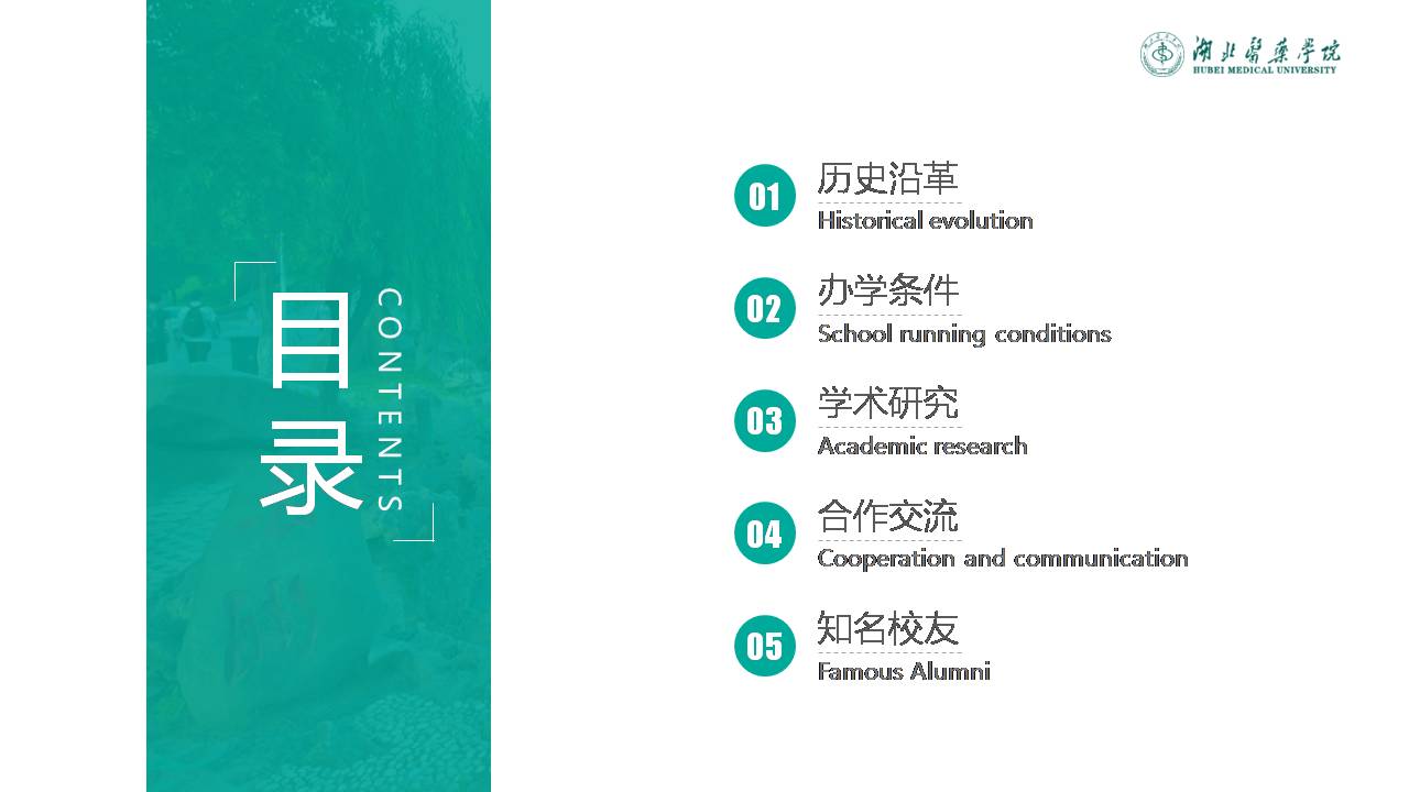 湖北医药学院ppt模板