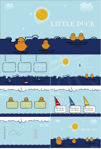 可爱小黄鸭ppt幼儿园课件