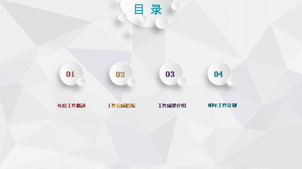 微粒体年终总结ppt模板