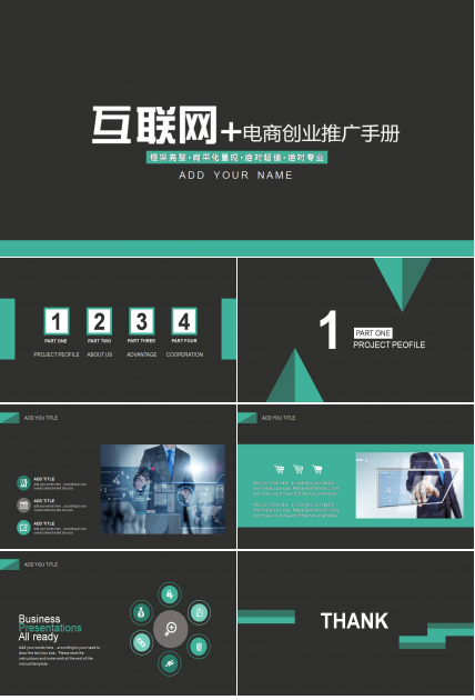 互联网创业的项目ppt 