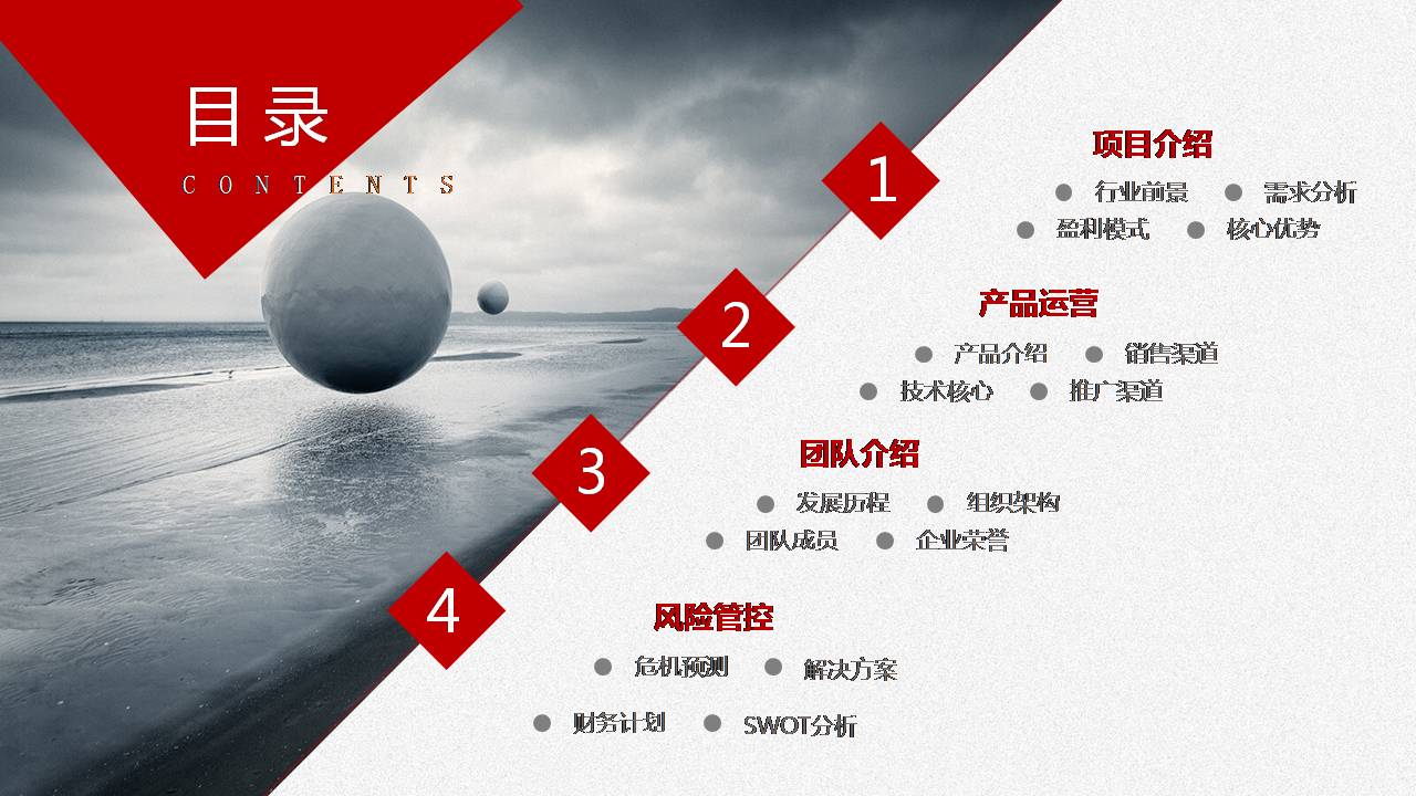 创业项目ppt模板