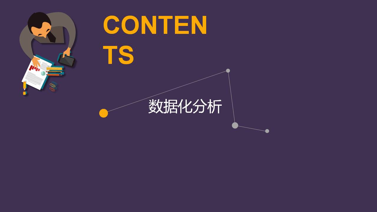 扁平化紫色ppt工作汇报
