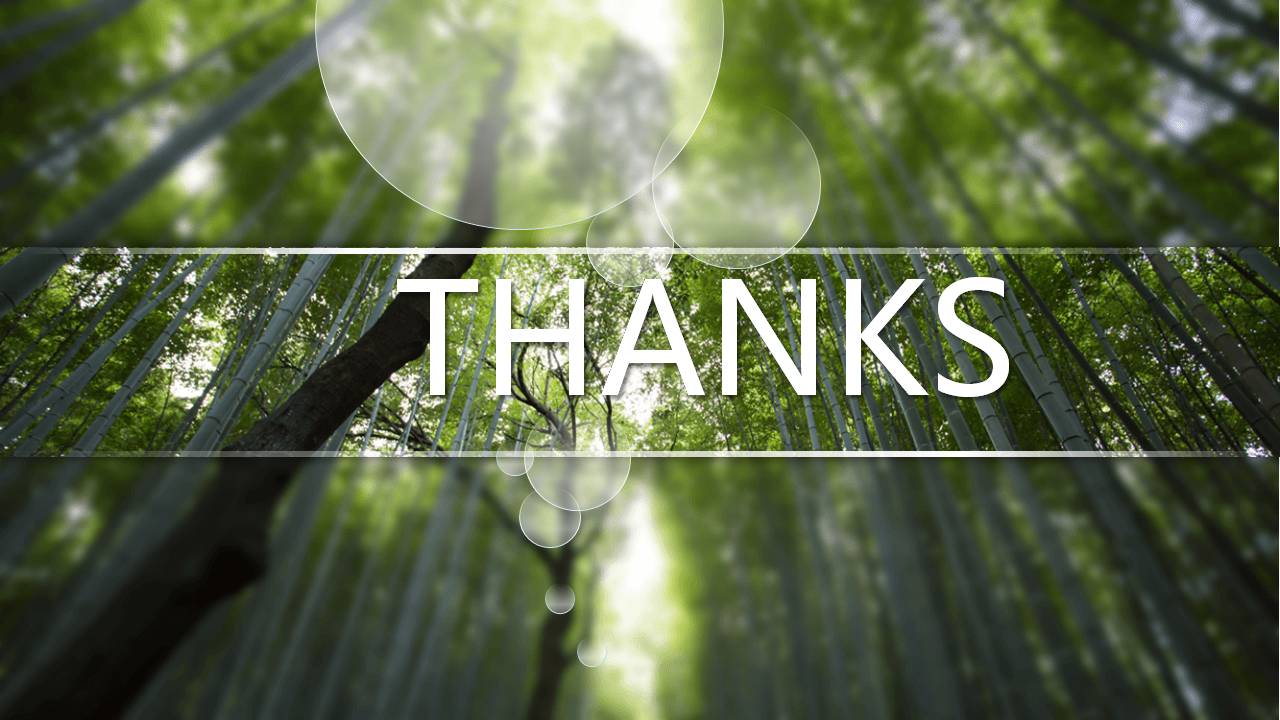 清凉夏日竹林ppt模板