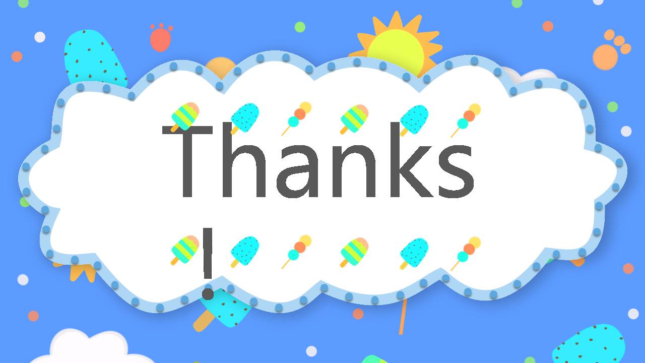 小朋友卡通公开课ppt模板