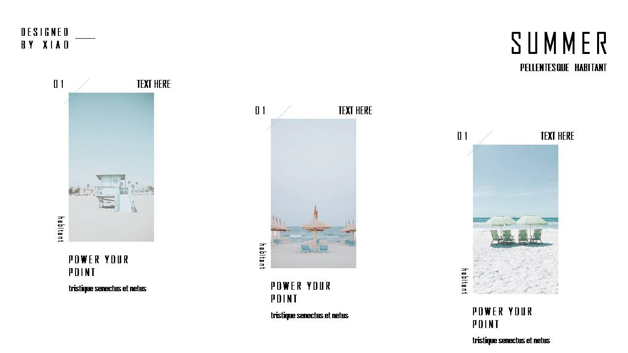 夏日清凉风格ppt模板