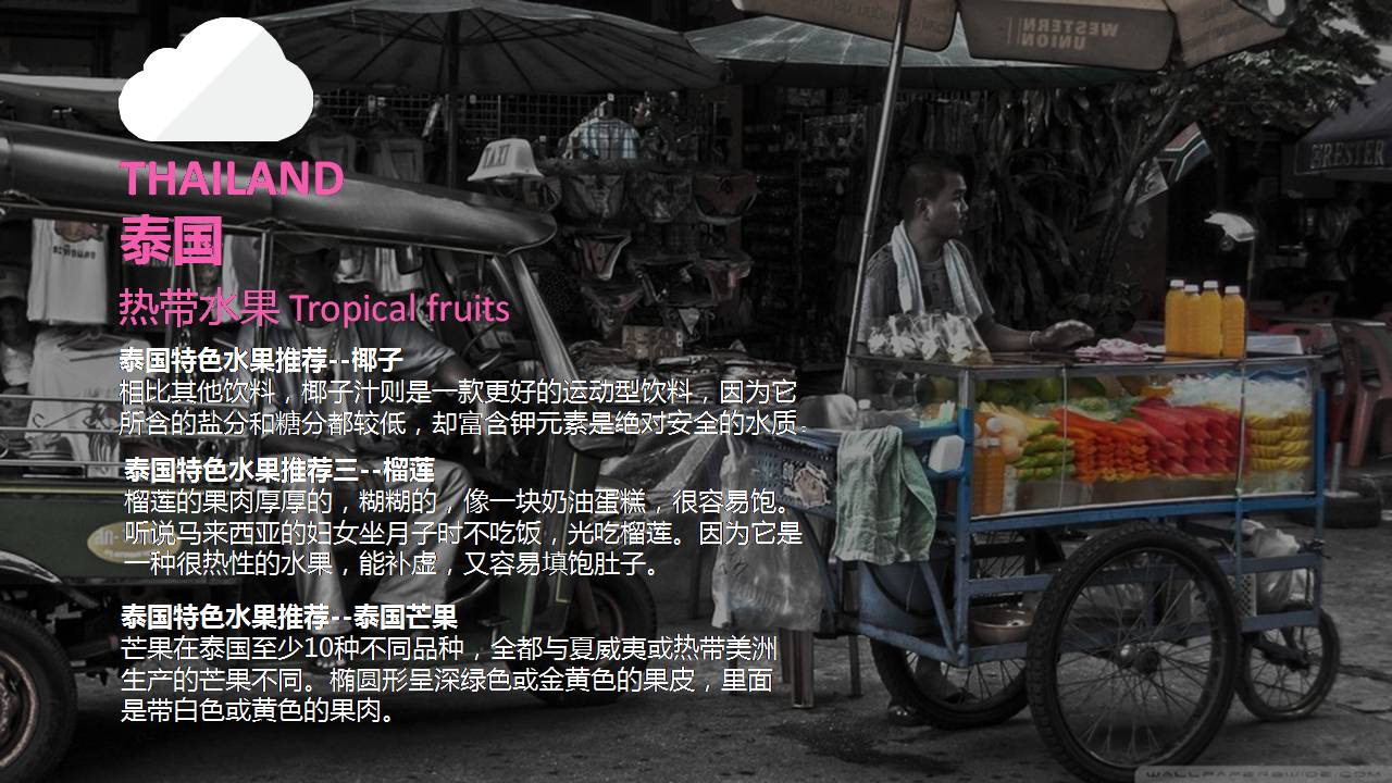 东南亚国家旅游景点ppt模板