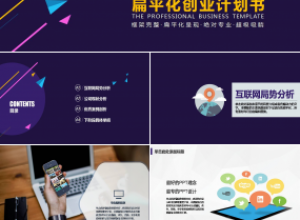 电商公司创业计划书ppt下载推荐