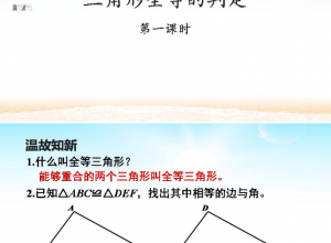 全等三角形的判定ppt课件课时1