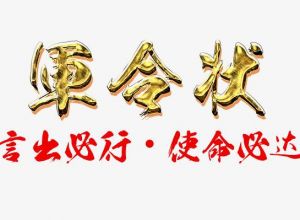 军令状模板ppt介绍