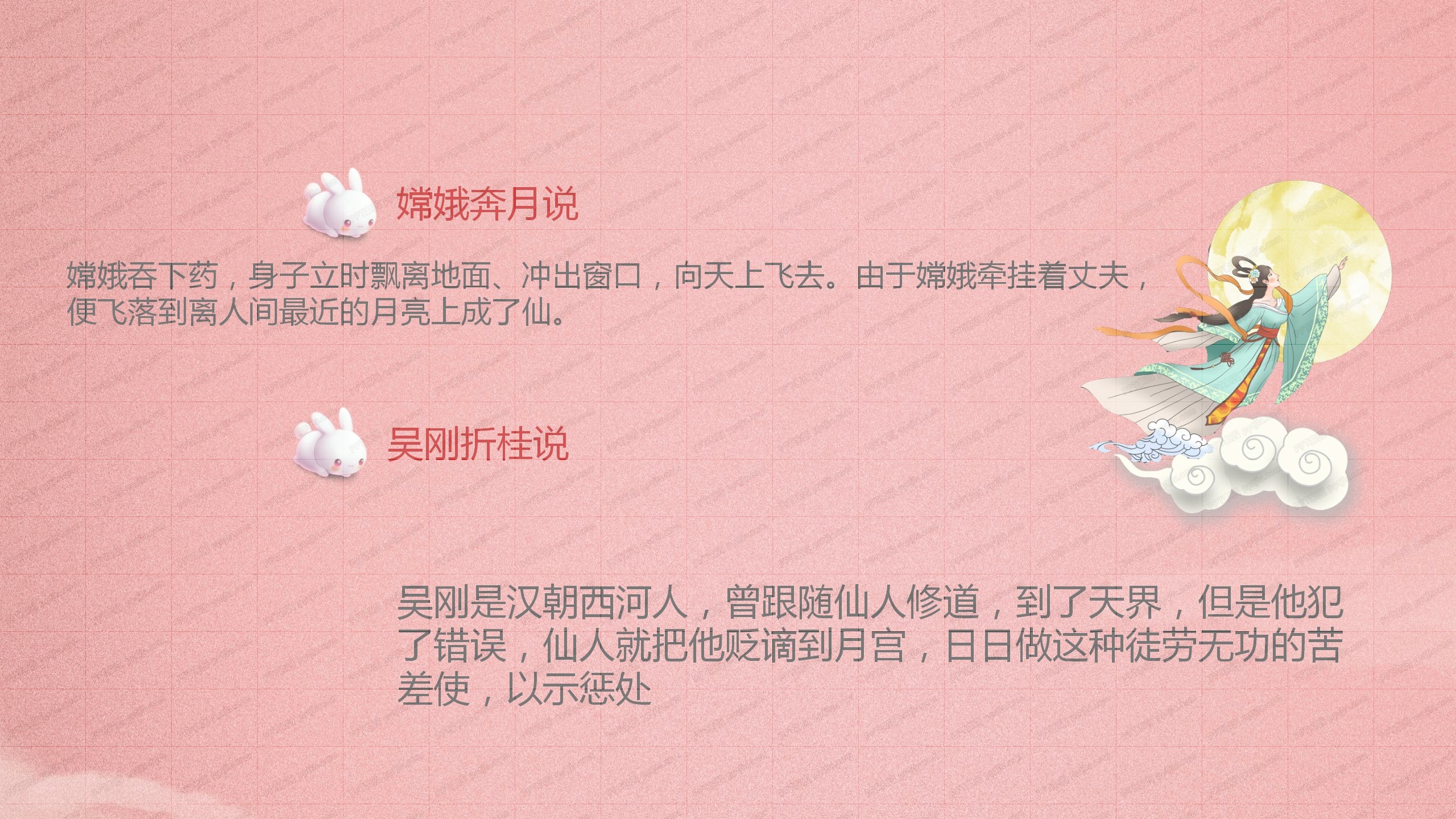 中国风中秋祝福活动通用ppt模板