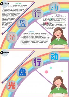 光盘行动手抄报内容