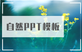 自然的ppt模板