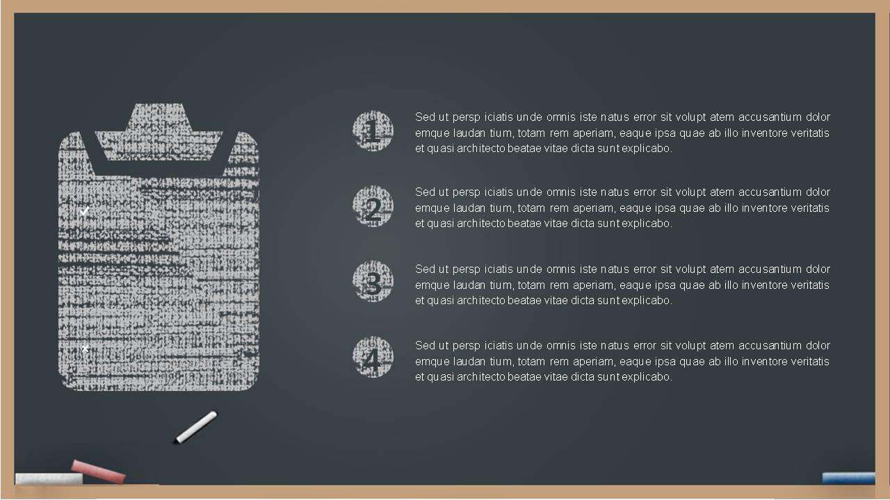 手绘的黑板说课ppt模板