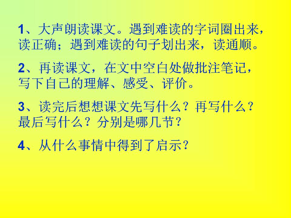 钓鱼的启示鲁教版ppt模板