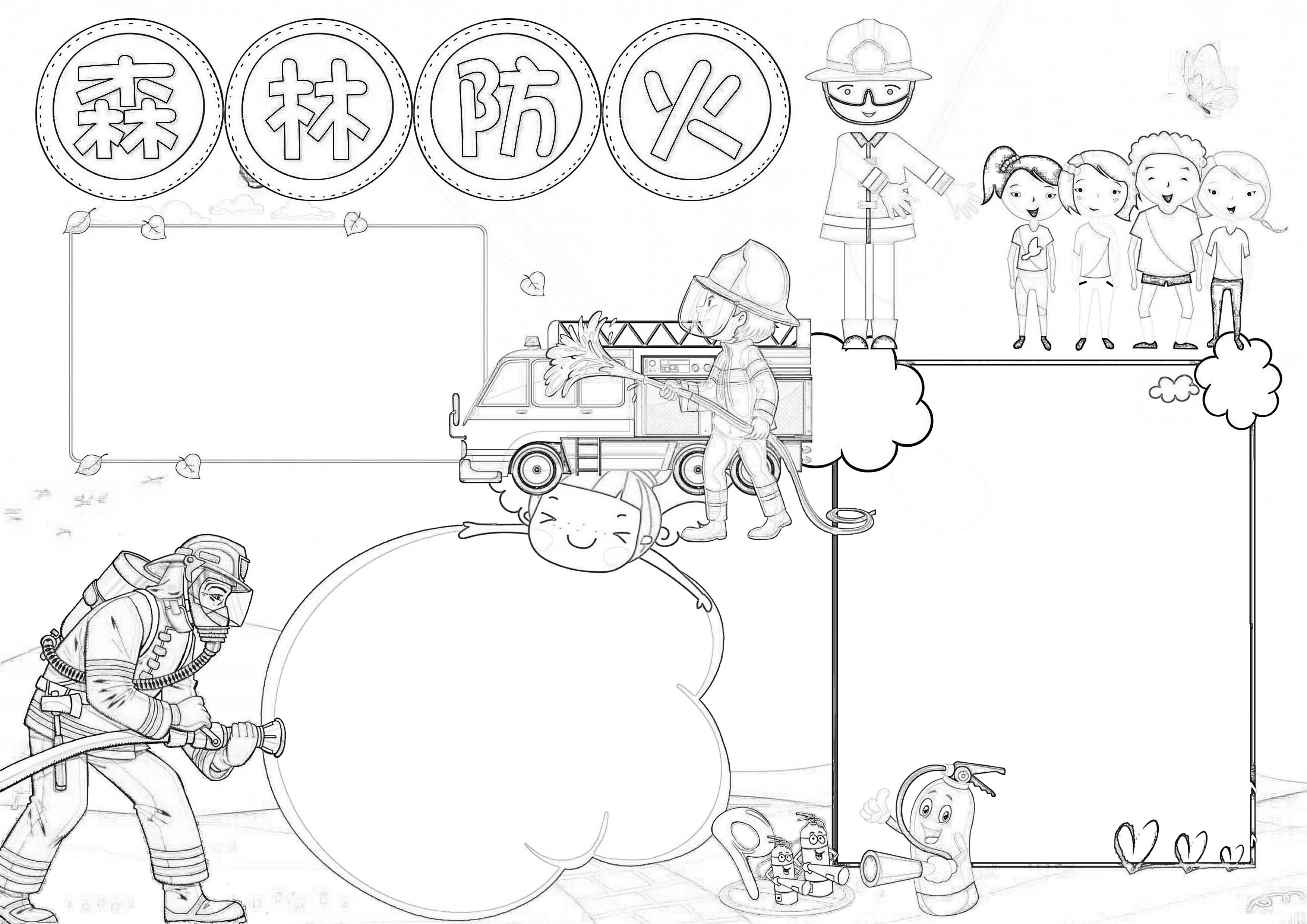 森林防火手抄报内容
