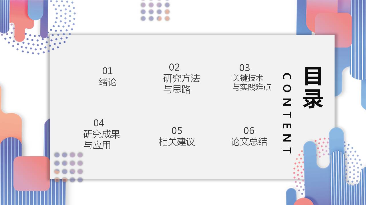 MBE卡片式风格论文答辩ppt模板 