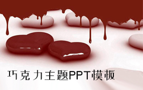 巧克力主题ppt模板