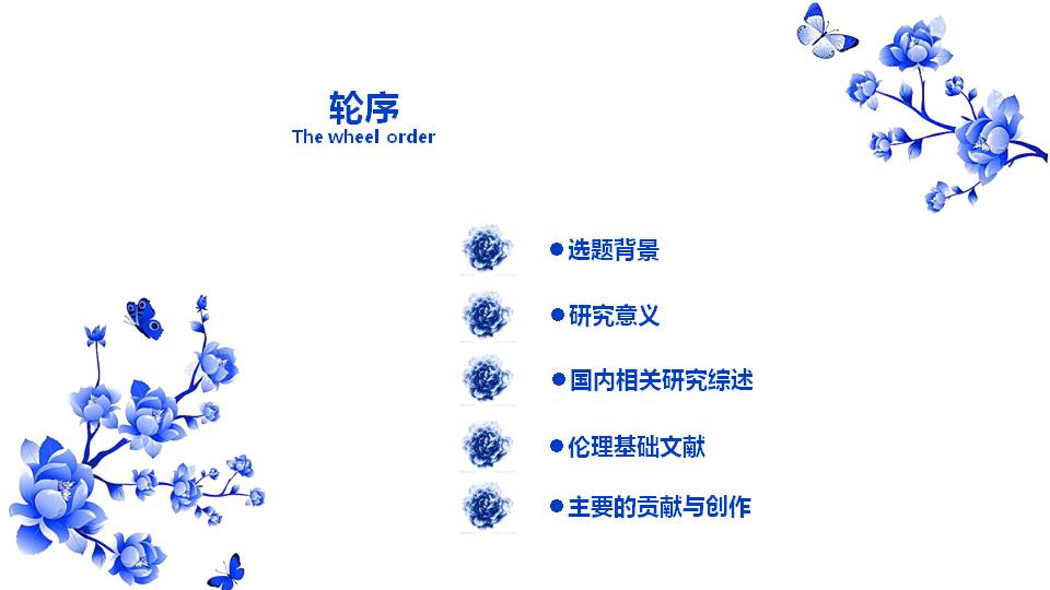 青花瓷毕业答辩ppt模板