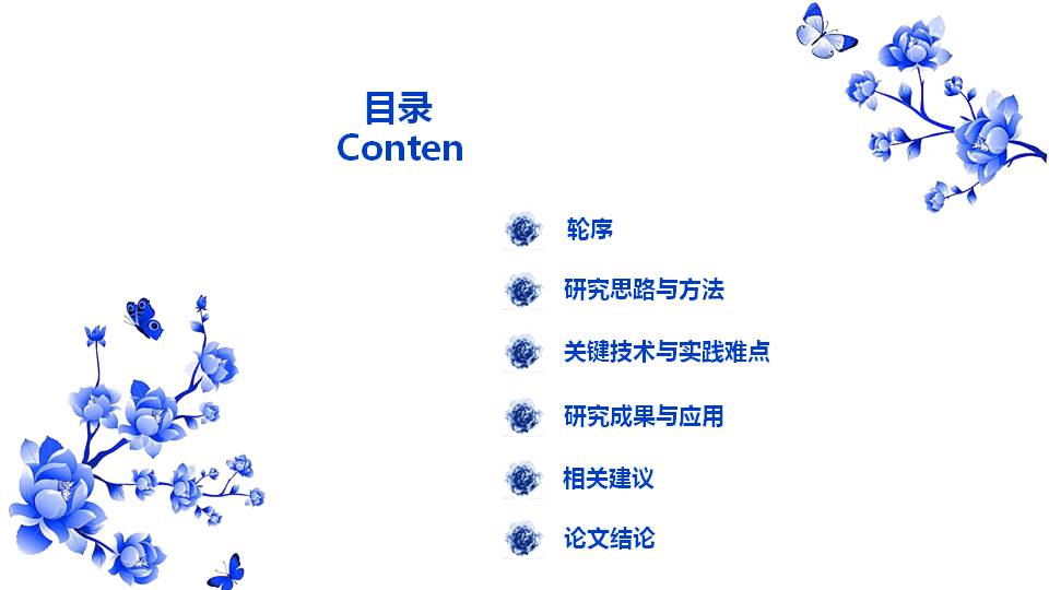 青花瓷毕业答辩ppt模板