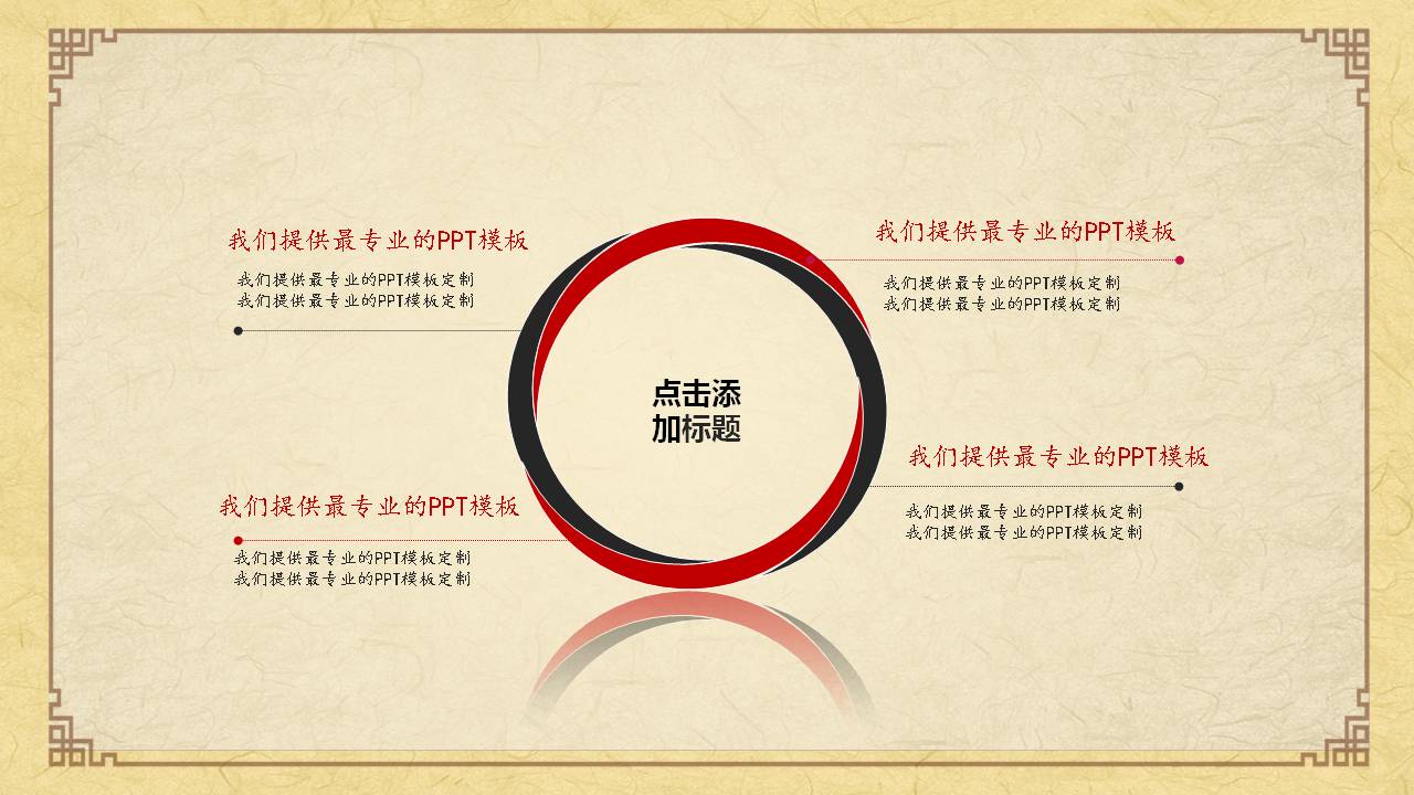 中国风毕业论文答辩ppt模板