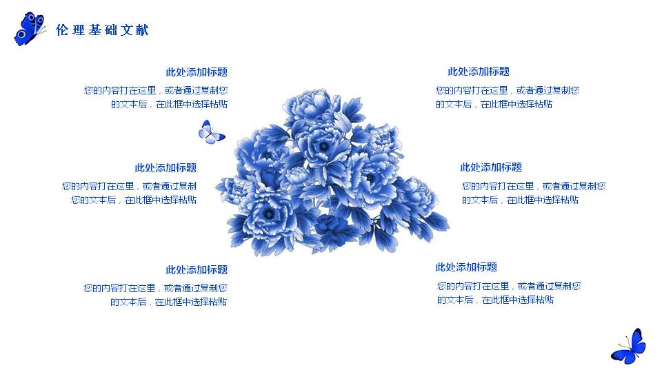 青花瓷毕业答辩ppt模板