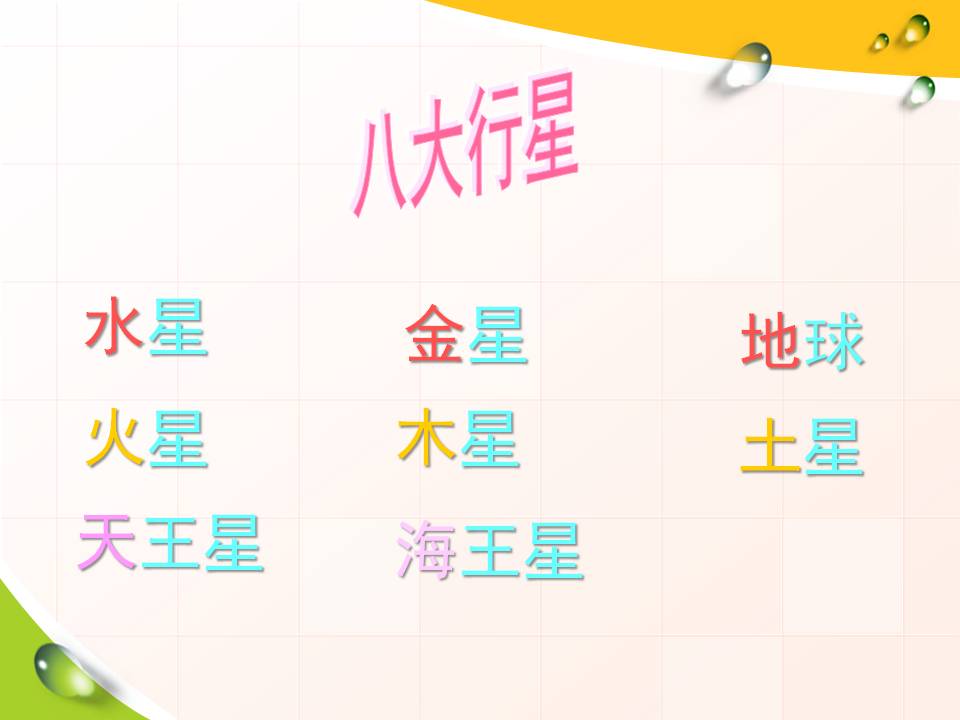 太阳系九大行星课件ppt模板