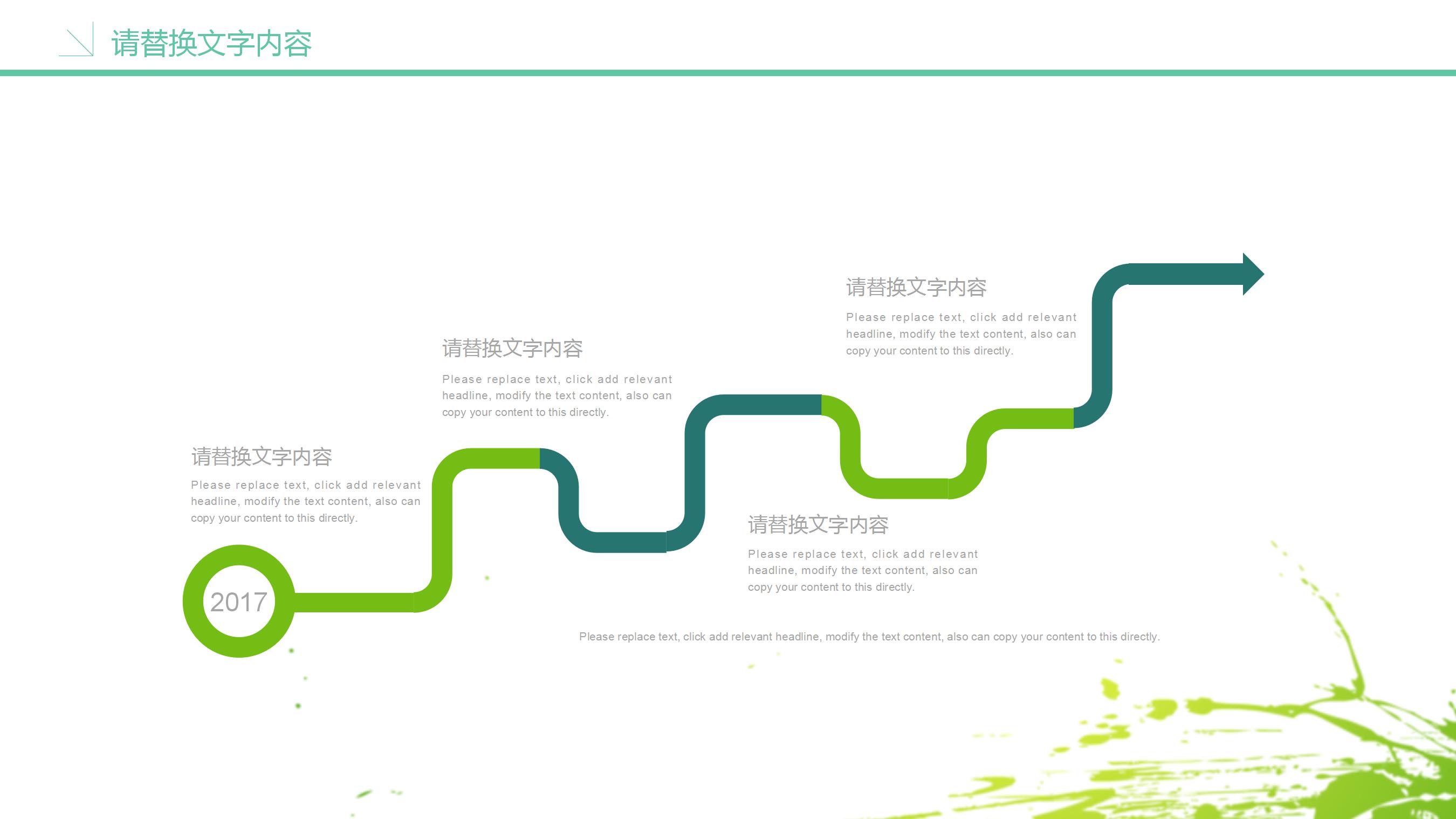 绿色简约教师公开课通用ppt模板