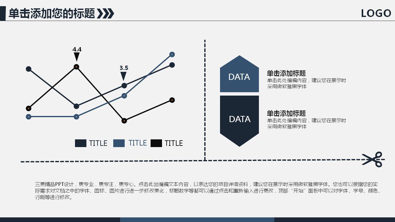 财务数据报告ppt模板