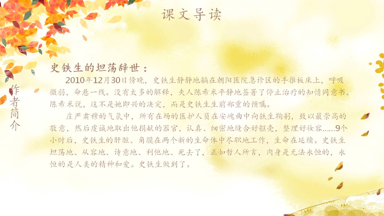 秋天的怀念ppt教案