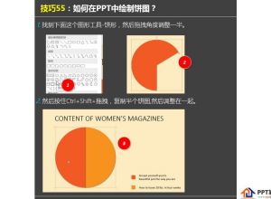 如何用PPT制作一个百分比表达图