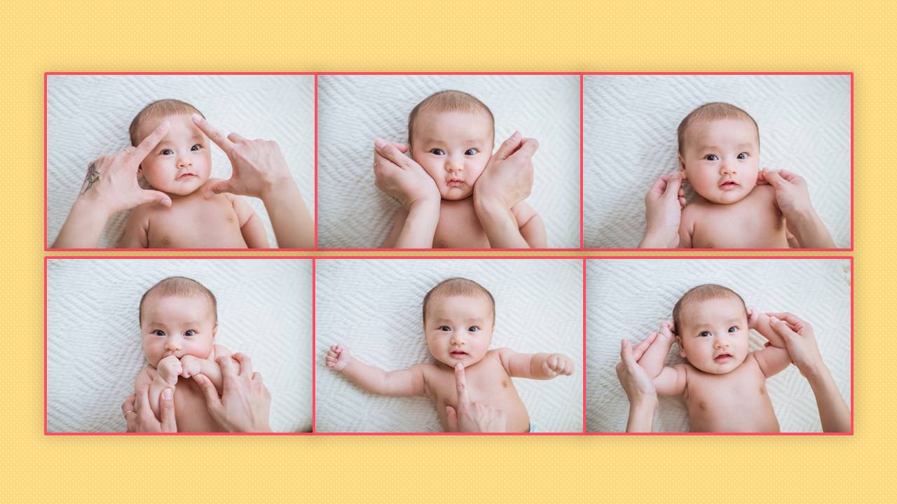 可爱的宝宝百天成长相册ppt模板